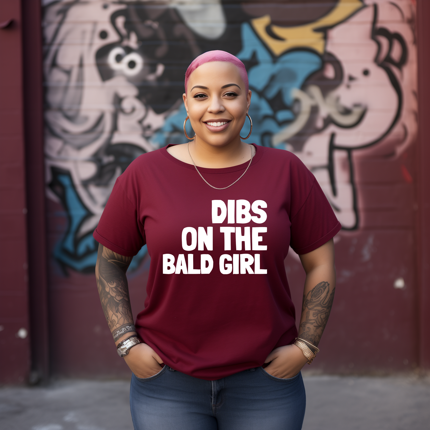 Dibs on The Bald Girl Tshirt